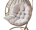 Hanging Egg Chair Cushion Sofa Swing Chair Seat Relax Cushion Padded Pad Covers Light Gray