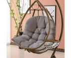 Hanging Egg Chair Cushion Sofa Swing Chair Seat Relax Cushion Padded Pad Covers Light Gray