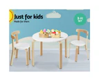 Keezi Nordic Kids Table Chair Set 3PC Desk Activity Study Play Children Modern