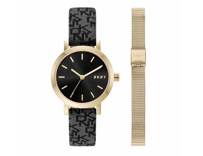 DKNY Soho Gold Watch Set NY6616SET