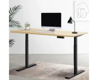 Artiss Standing Desk Motorised Electric Dual Motor White Oak 120CM