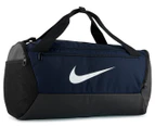 Nike 41L Brasilia Small Training Duffle Bag - Midnight Navy/Black/White