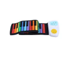 Flexible Electric Piano 49 Keys Roll Up Portable Usb Colrful Kids Gift