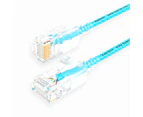 2M 10Gbps Ultrafine CAT6A Blue Ethernet Patch Cable Slim LAN Networking Cable