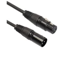 1.5M 3-Pin Xlr Male To Xlr Female Mic Shielded Cable Microphone Audio Cord