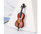 Cello Ornament Linden Cello Shaped Ornament 3-Dimensional Refrigerator Decorative Sticker