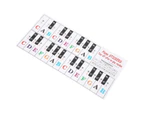 Piano Sticker Piano Key Electronic Organ Sticker Universal Keyboard Self-Adhesive Transparent Notation