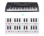 Piano Sticker Piano Key Electronic Organ Sticker Universal Keyboard Self-Adhesive Transparent Notation