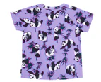 Bonds Toddler/Kids' Tee & Shorts Pyjama Sleep Set - Panda Sticker Cotton Lilac