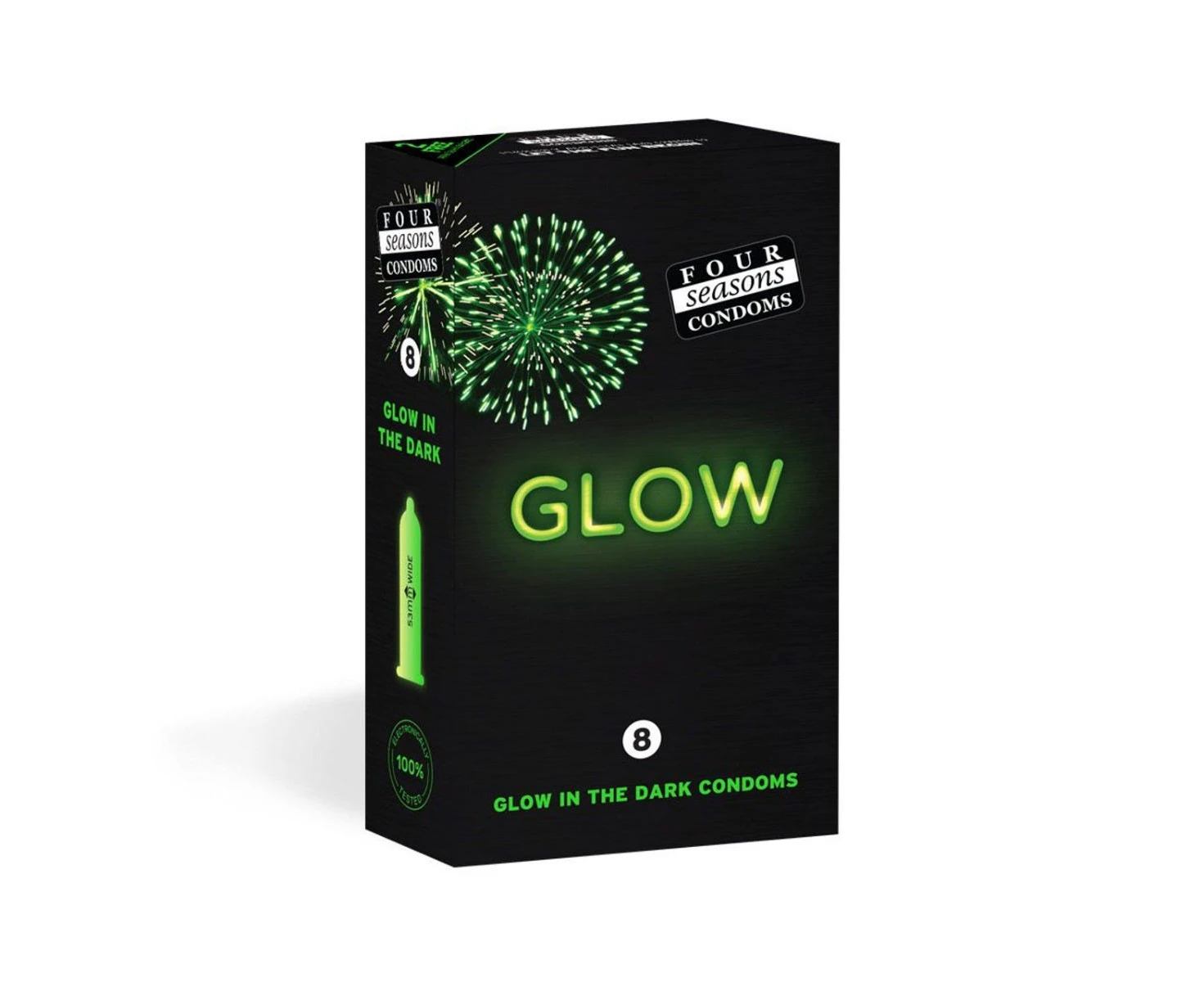 Four Seasons Glow in the Dark Condoms 8 pack