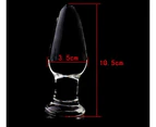 Sensual Glass Butt Plug Beads Different Sizes / Shapes Anal Stimulation Play