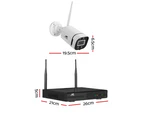 UL-tech Wireless CCTV Security System 8CH NVR 3MP 4 Square Cameras 1TB