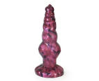 22.7Cm Liquid Silicone Suction Cup Rosy Thick Dildo Sex Toys - Maroon