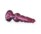 22.7Cm Liquid Silicone Suction Cup Rosy Thick Dildo Sex Toys - Maroon