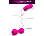 Pink Purple 10 Speed Vibrating Kegel Remote Vibrator Ben Wa Balls - Purple