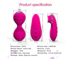 Pink Purple 10 Speed Vibrating Kegel Remote Vibrator Ben Wa Balls - Purple