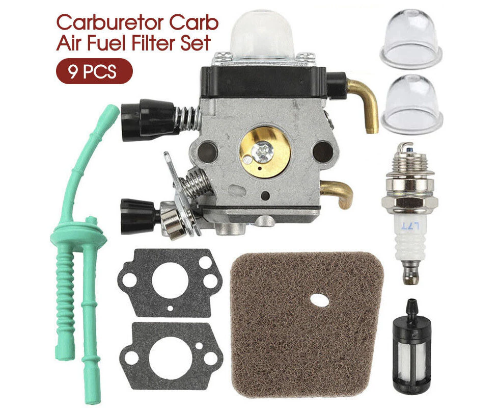 Carburetor Carb Air Fuel Filter Set For STIHL FS38 FS45 FS46 FS55 FS80 FS85 KM55