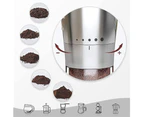 Portable Adjustable Manual Coffee Grinder, Hand Crank Coffee Grinder Foldable Handle Stainless Steel Coffee Grinder Portable Coffee Grinder (color:sil
