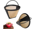 Reusable Coffee Filters, Mesh Coffee Filter(2 Pieces, Yellow)