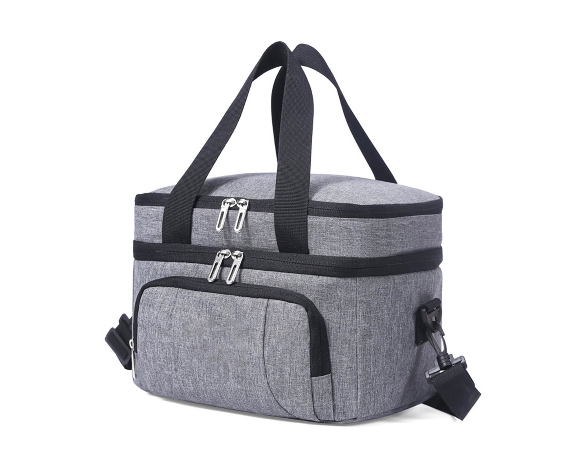 Double Compartment Lunch Bag Large Expandable Lunch Bag for Office Work