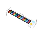 Roll Up Piano Flexible Piano Keyboard Portable Primary Music Toy Children'S Soft Gift For Piano Training Music