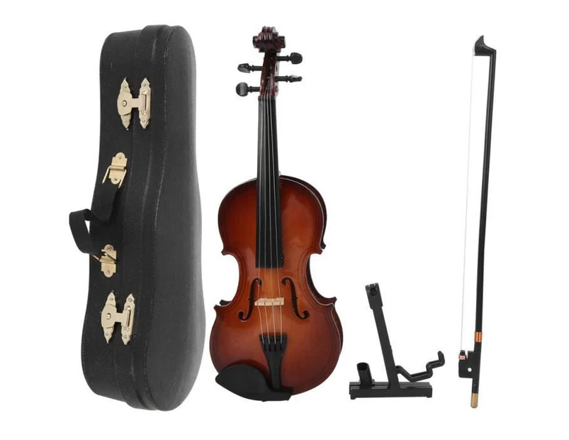Mini Musical Instrument Model Violin Wooden Miniature Model Mini Musical Instrument Model Ornaments