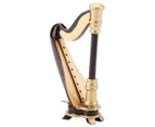 Wooden Harp Replica Model With Delicate Box Miniature Musical Instrument Miniature Decoration For Home Decoration
