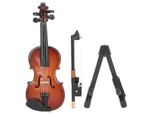 Mini Violin Model Miniature Musical Instrument Toy With Strings