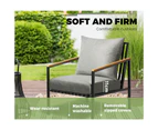 Livsip Outdoor Furniture Lounge Chairs Patio Garden Sofa with Cushion Set of 2
