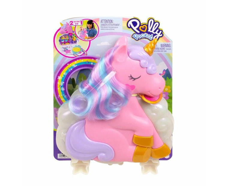 Polly Pocket Rainbow Unicorn Salon