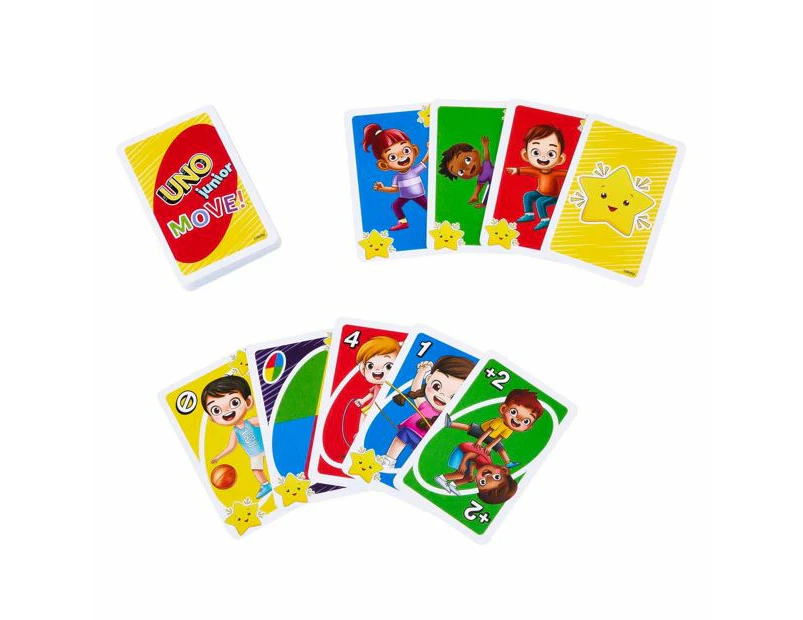 UNO Junior Move! Family and Kids Card Game