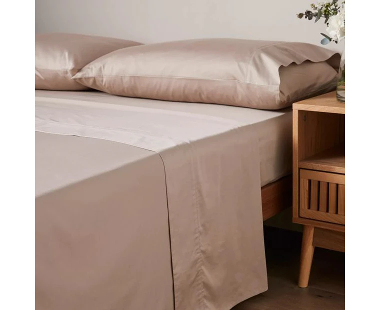 Supima 400 Thread Count Cotton Flat Sheet - Neutral