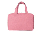 Large Capacity Toiletry Bag Travel Bag with Hanging Hook-Pink