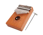 17 Key Piano Kalimba Small Mahogany Portable Thumb Piano 17 Key For Beginners Musical Instrument