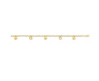 Bevilles 9ct Yellow Gold Silver Infused Bracelet - Yellow Gold