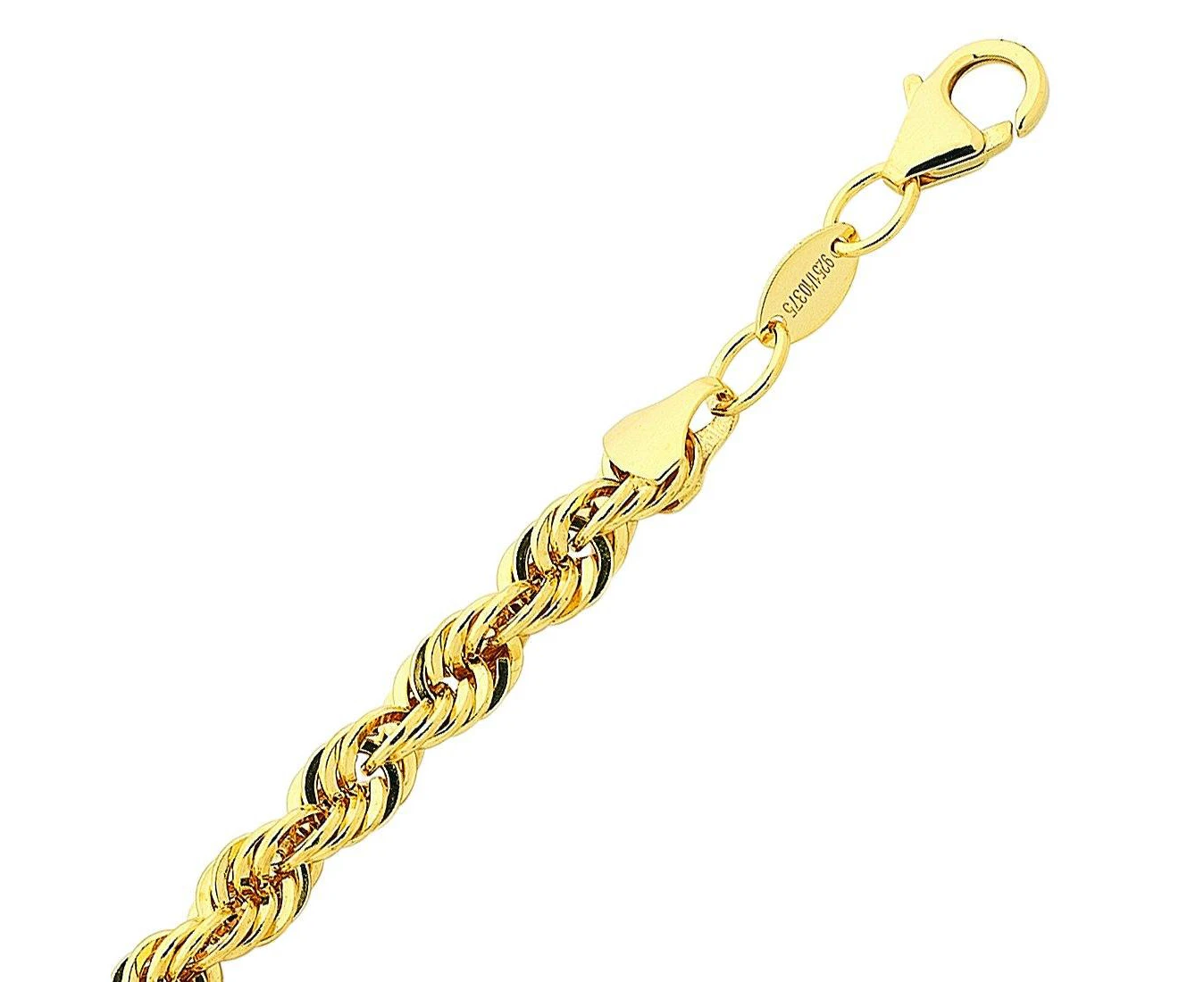 Bevilles Curb Necklace 9ct Yellow Gold Infusion 55cm