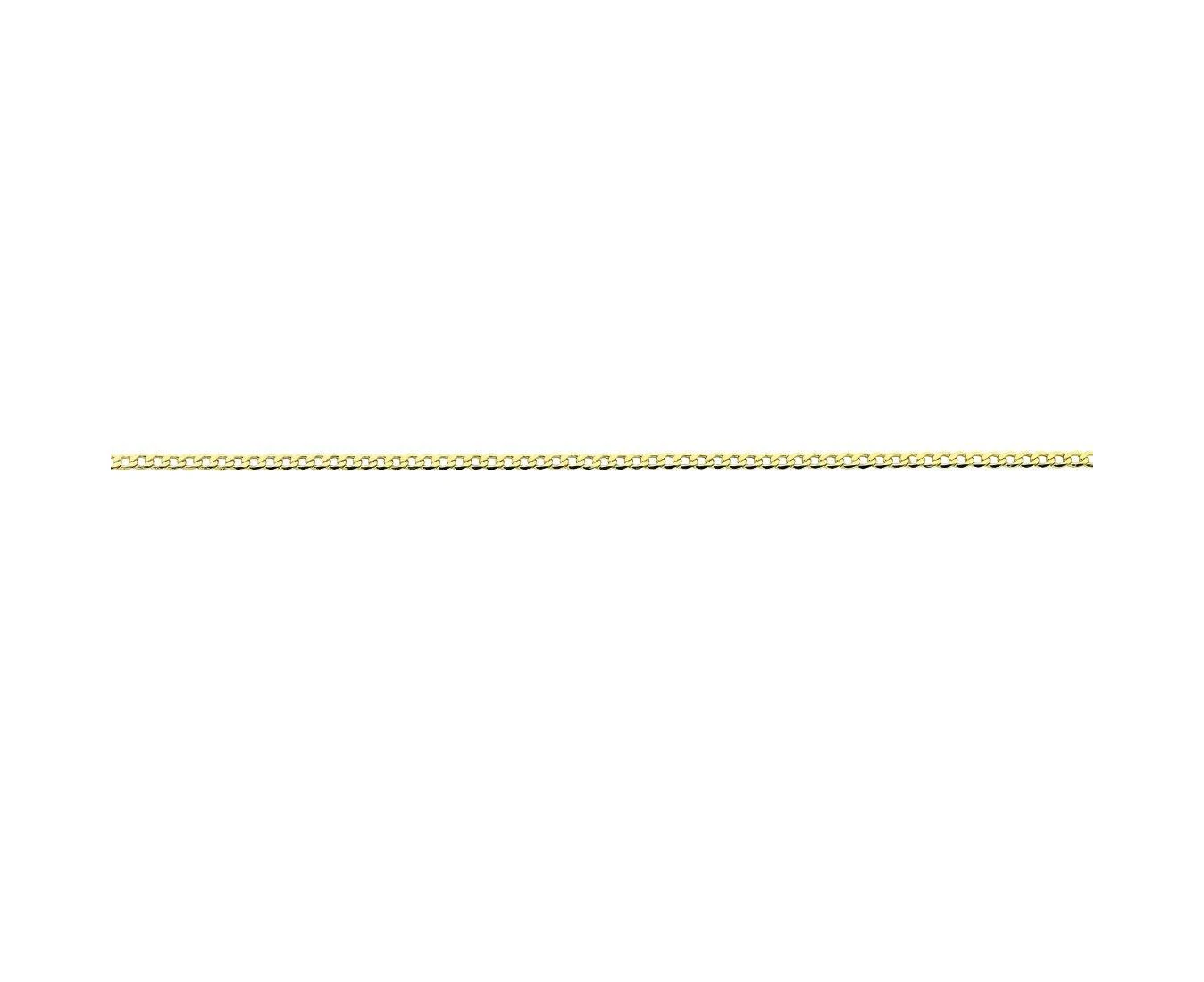 Bevilles Curb Necklace 9ct Yellow Gold Infusion 55cm