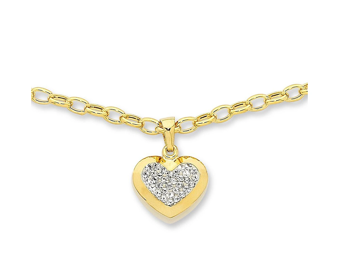 Bevilles Belcher Necklace Yellow Gold Silver Infused 45cm