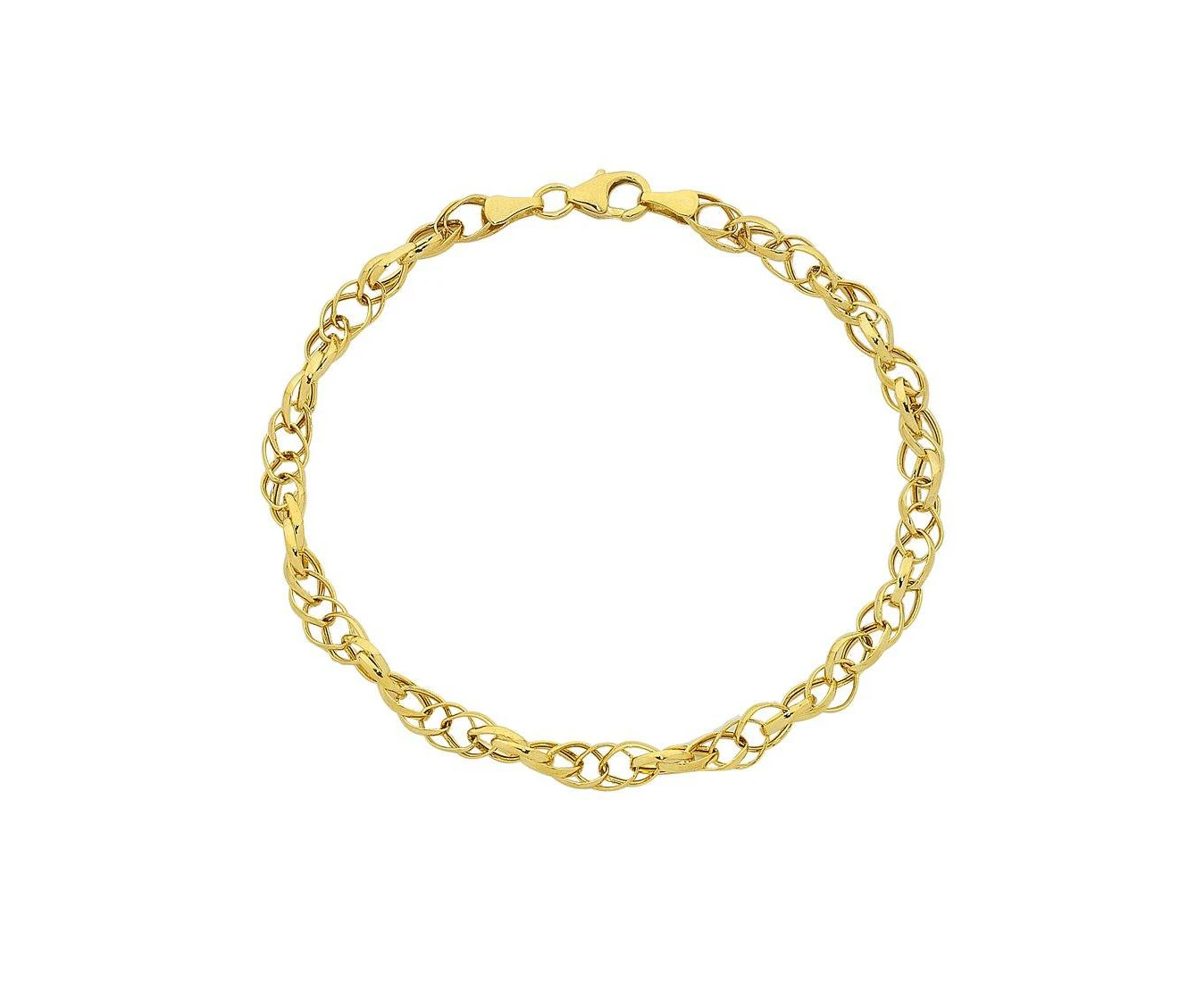 Bevilles Belcher Bracelet 9ct Yellow Gold Infusion 19cm - Yellow Gold