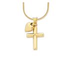 Bevilles Pendant Necklace 9ct Yellow Gold Infusion 45cm