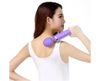 Handy Rechargeable G-Spot Wand Vibrator 20 Patterns and 8 Speeds Female Adult Toys-Purple