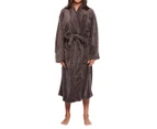 Bambury Women's Microplush Robe - Bitter Chocolate