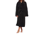 Bambury Women's Microplush Robe - Black