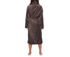 Bambury Women's Microplush Robe - Bitter Chocolate