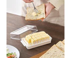 Household Butter Aid Cutting Box, Cheese Preservation Box, 1 Pack, White