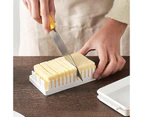 Household Butter Aid Cutting Box, Cheese Preservation Box, 1 Pack, White