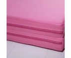 Large 3Mx1.2Mx5cm Folding Tumbling Mat Gymnastics Gym Exercise Mat High Density - Pink