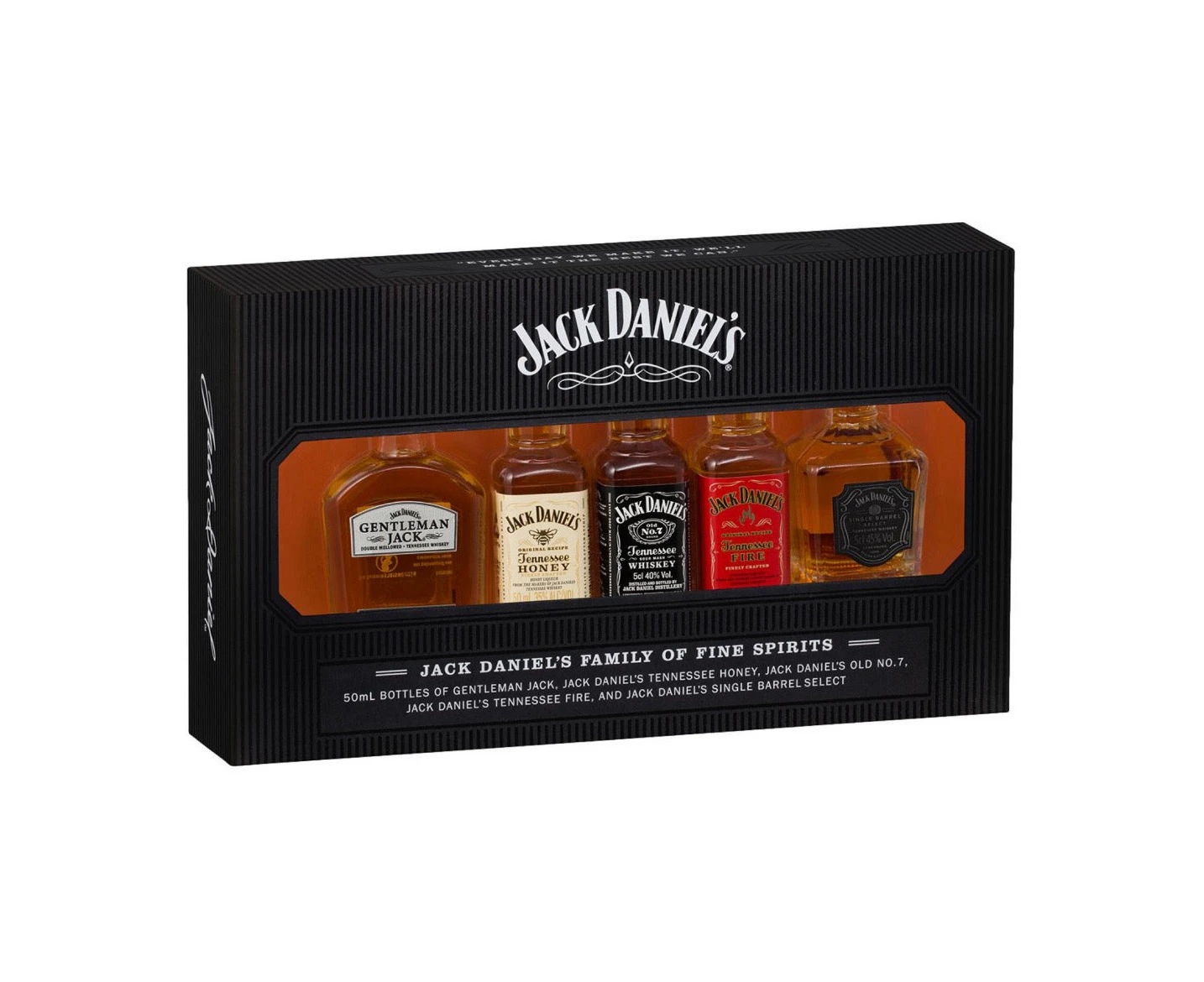 Jack Daniel's Miniature Whiskies Gift Pack - 5x50ml