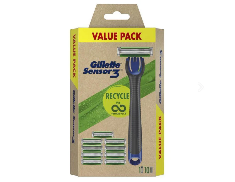 Gillette Sensor 3 Hybrid + Cartridges 10 Pack