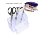 Transparent Pen Holder Popular Office Supply Transparent Multifunction Pen Stand With Plastic Card Box
